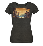 Vintage Hawaii Beach Earth Tones - Ladies Organic Shirt (meliert)