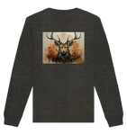 Hirsch-Waldgeist in Herbstfarben - Organic Basic Unisex Sweatshirt