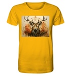 Hirsch-Waldgeist in Herbstfarben - Organic Shirt